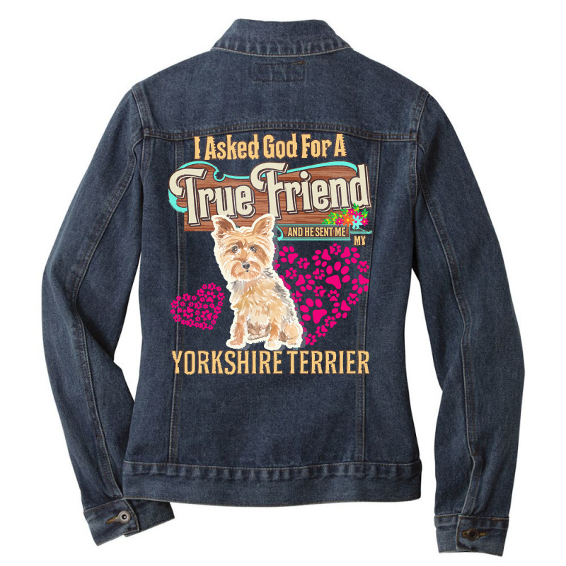 Yorkshire Terrier Owner Gift Yorkshire T  Shirt E N T  Shirt Ladies Denim Jacket by christiansenmarlene | Artistshot