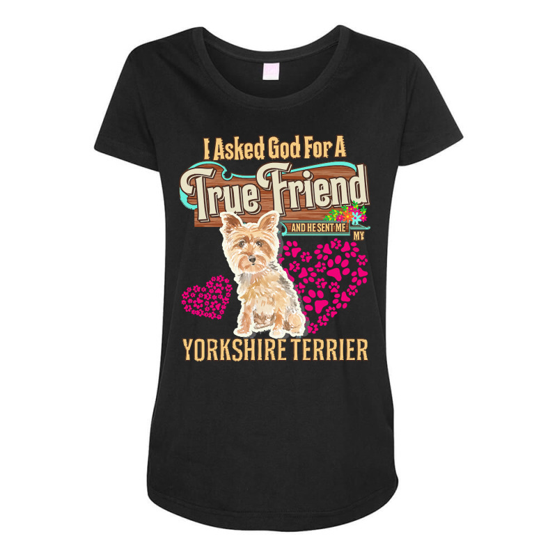 Yorkshire Terrier Owner Gift Yorkshire T  Shirt E N T  Shirt Maternity Scoop Neck T-shirt by christiansenmarlene | Artistshot