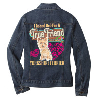 Yorkshire Terrier Owner Gift Yorkshire T  Shirt E N T  Shirt Ladies Denim Jacket | Artistshot