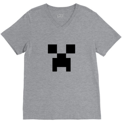 Creeper   Minecraft V-neck Tee Designed By Asatya