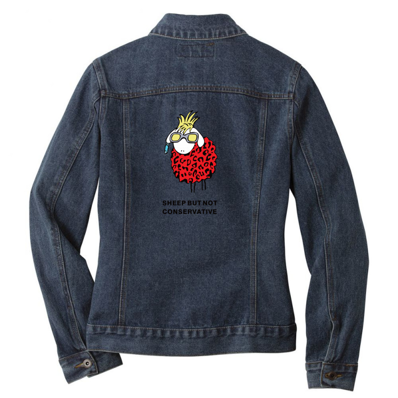 Sheep Ladies Denim Jacket by Disgus_Thing | Artistshot