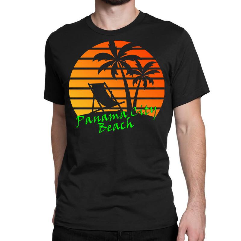 Outdoor T  Shirt Panama City Beach Retro Vintage Sunset T  Shirt Classic T-shirt by kuhlmanulises23 | Artistshot