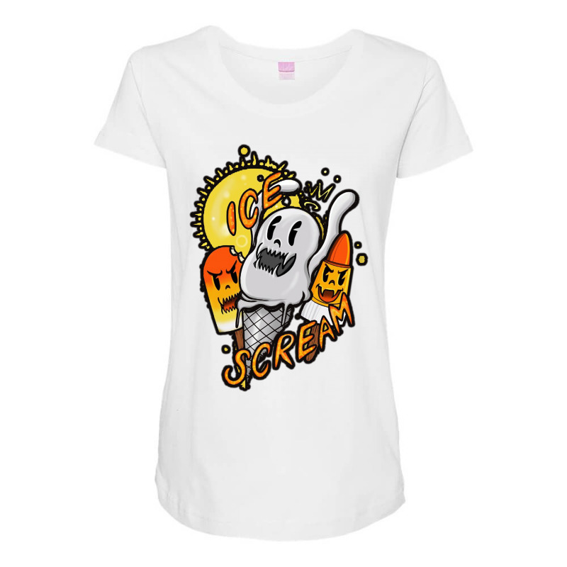 Ice Scream Maternity Scoop Neck T-shirt by WuzzTees | Artistshot