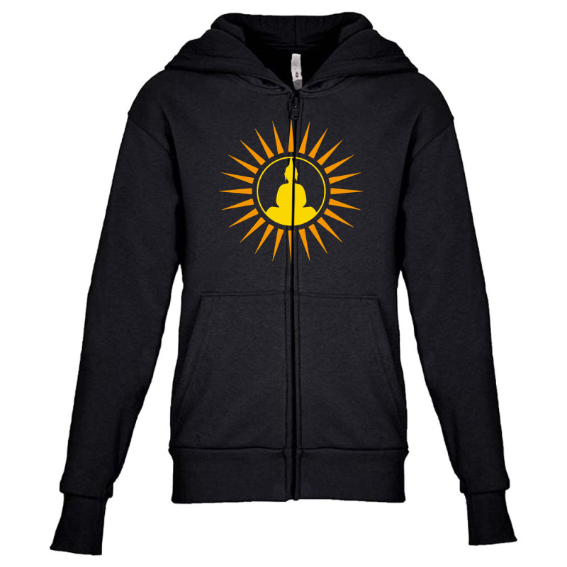 Buddha Meditation Youth Zipper Hoodie by Anma4547 | Artistshot