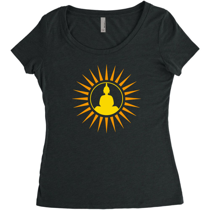 Buddha Meditation Women's Triblend Scoop T-shirt by Anma4547 | Artistshot