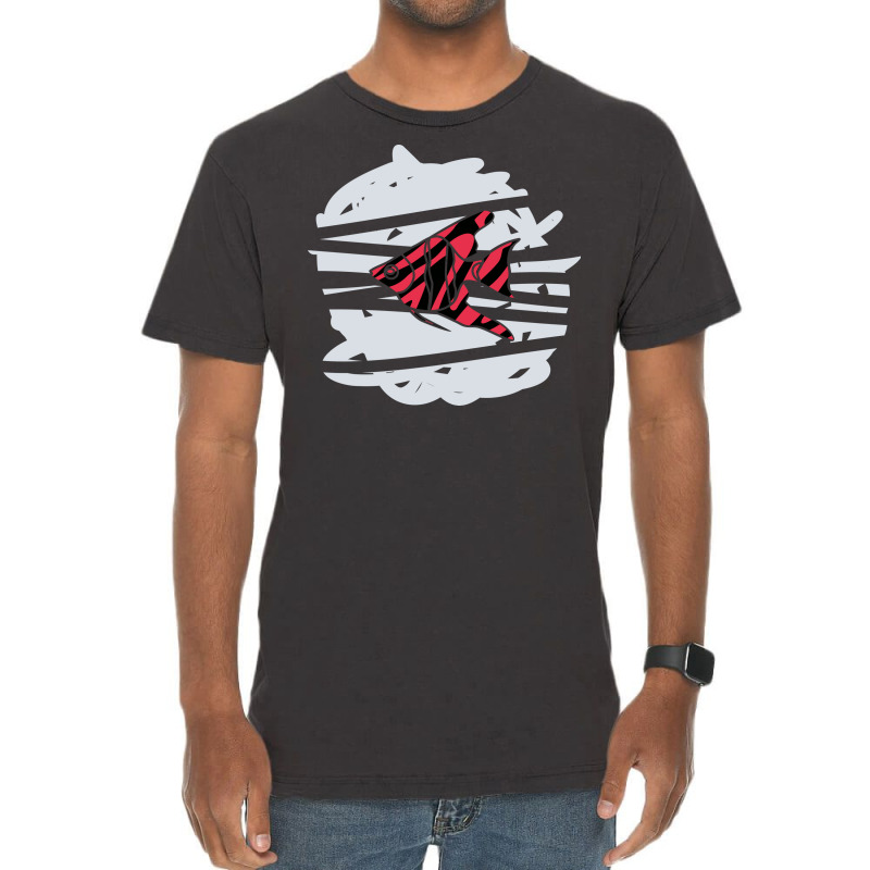 Zebra Red Skin Freshwater Angelfish Vintage T-Shirt by selos47 | Artistshot