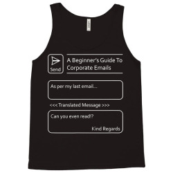 funny sarcastic corporate email translations (design no.01) t shirt Tank Top | Artistshot