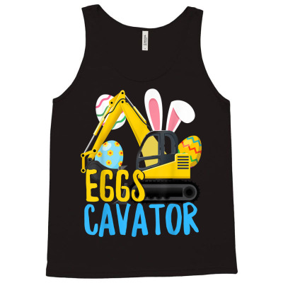 Eggscavator Shirt Toddler Kids Boys Happy Easter Excavator T Shirt Tank Top Designed By Lammy