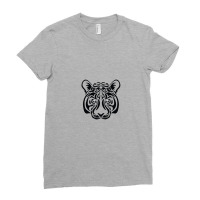 Tiger Head Vector Ladies Fitted T-shirt | Artistshot