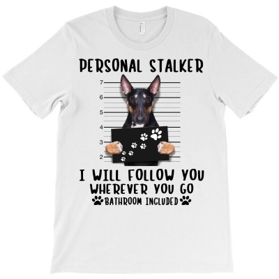 Pit Bull Personal Stalker I Will Follow You Wherever You Go Bathroom T-shirt Designed By Nguyen Dang Nam