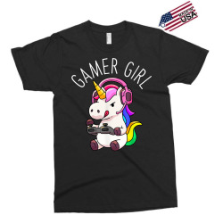 gamer girl unicorn gaming cute video game gift women girls t shirt Exclusive T-shirt | Artistshot