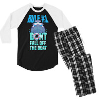 Boat T  Shirt Boat Captain Boating Sailing Lake Funny T  Shirt Men's 3/4 Sleeve Pajama Set | Artistshot