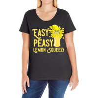 Lemon T  Shirt Easy Peasy Lemon Squeezy Summertime Lemonade Lover T  S Ladies Curvy T-shirt | Artistshot