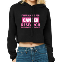 Breast Cancer Research Awareness Cropped Hoodie | Artistshot