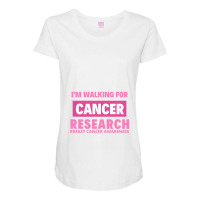 Breast Cancer Research Awareness Maternity Scoop Neck T-shirt | Artistshot