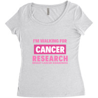 Breast Cancer Research Awareness Women's Triblend Scoop T-shirt | Artistshot