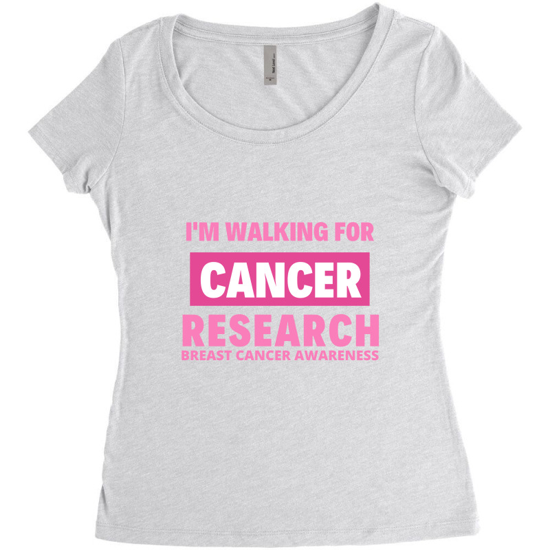 Breast Cancer Research Awareness Women's Triblend Scoop T-shirt by Perfect Designers | Artistshot