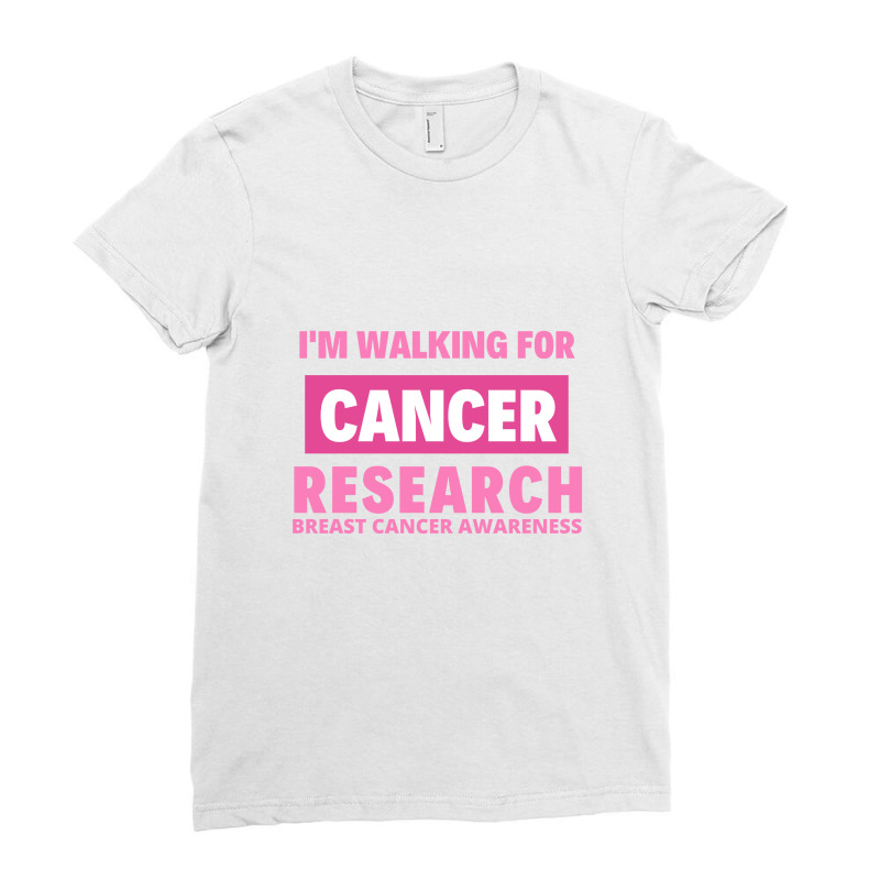 Breast Cancer Research Awareness Ladies Fitted T-Shirt by Perfect Designers | Artistshot