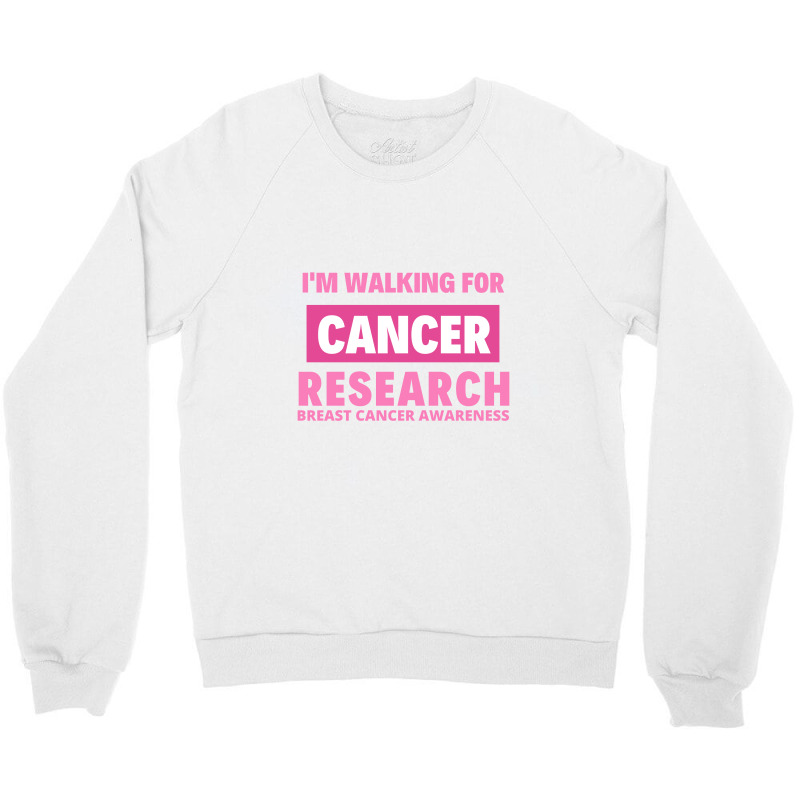 Breast Cancer Research Awareness Crewneck Sweatshirt by Perfect Designers | Artistshot