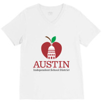 Austin Area School District V-neck Tee | Artistshot