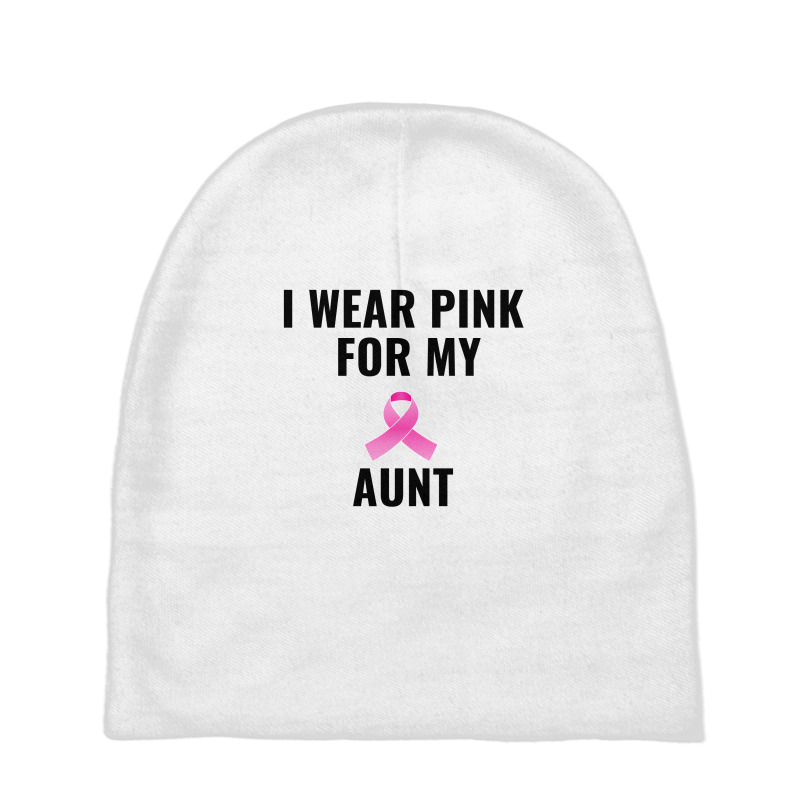 I Wear Pink For My Aunt Baby Beanies by Perfect Designers | Artistshot