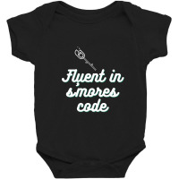 Fluent In S'mores Code White Baby Bodysuit | Artistshot