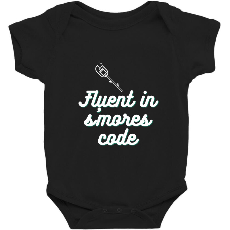 Fluent In S'mores Code White Baby Bodysuit | Artistshot