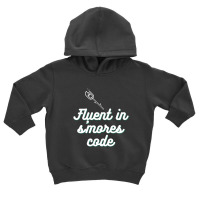 Fluent In S'mores Code White Toddler Hoodie | Artistshot