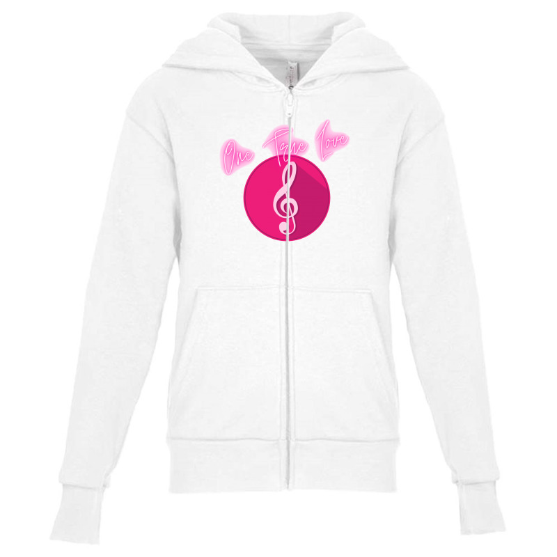 Music - One True Love! Youth Zipper Hoodie | Artistshot