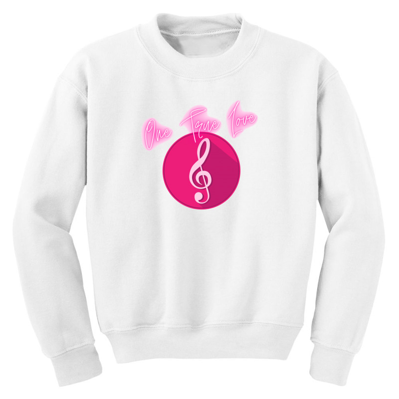 Music - One True Love! Youth Sweatshirt | Artistshot