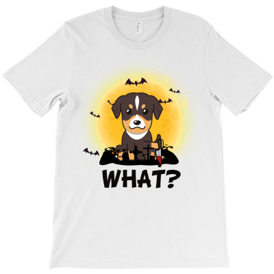 What! Halloween Dog What Funny Killer Dog Halloween Costume T-shirt Designed By Nguyen Dang Nam