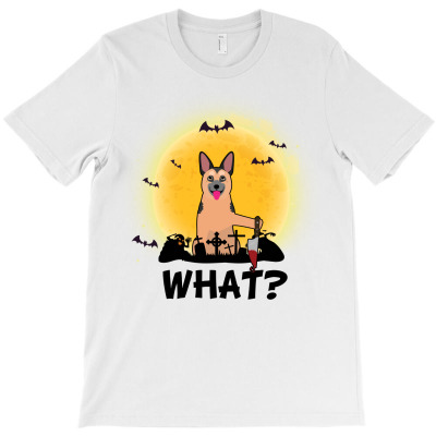 What! Halloween Husky What Funny Killer Dog Halloween Costume T-shirt Designed By Nguyen Dang Nam