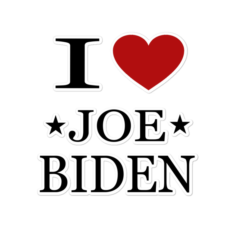 I Love Joe Biden Sticker by ELEGANCE99 | Artistshot