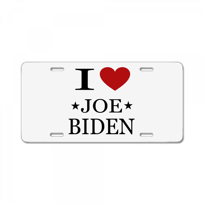 I Love Joe Biden License Plate by ELEGANCE99 | Artistshot