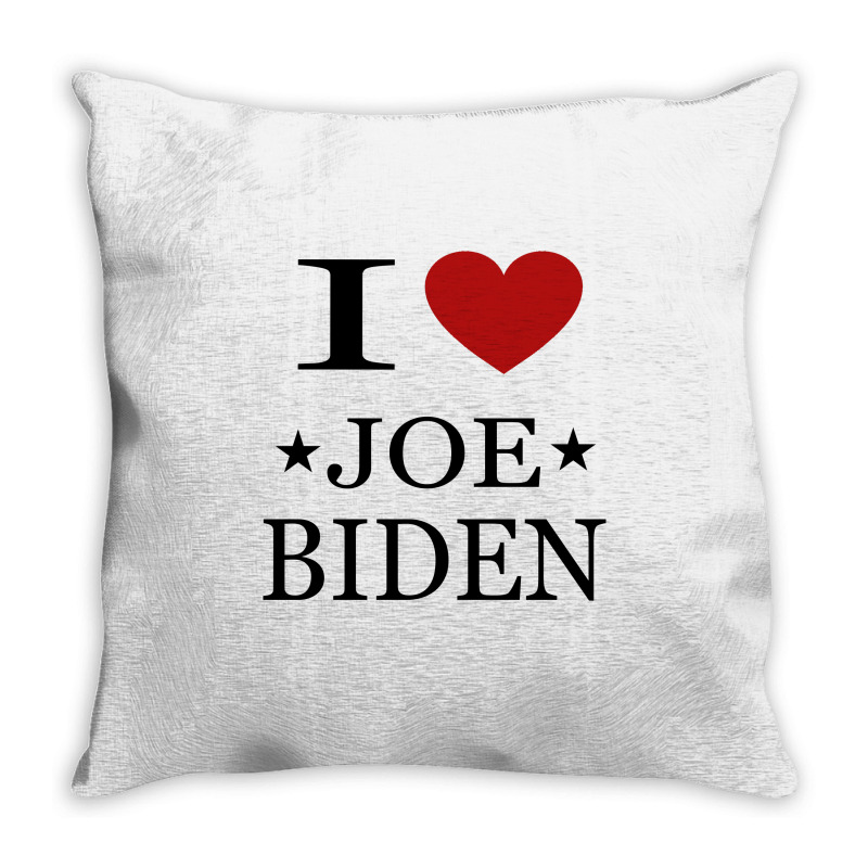 I Love Joe Biden Throw Pillow by ELEGANCE99 | Artistshot