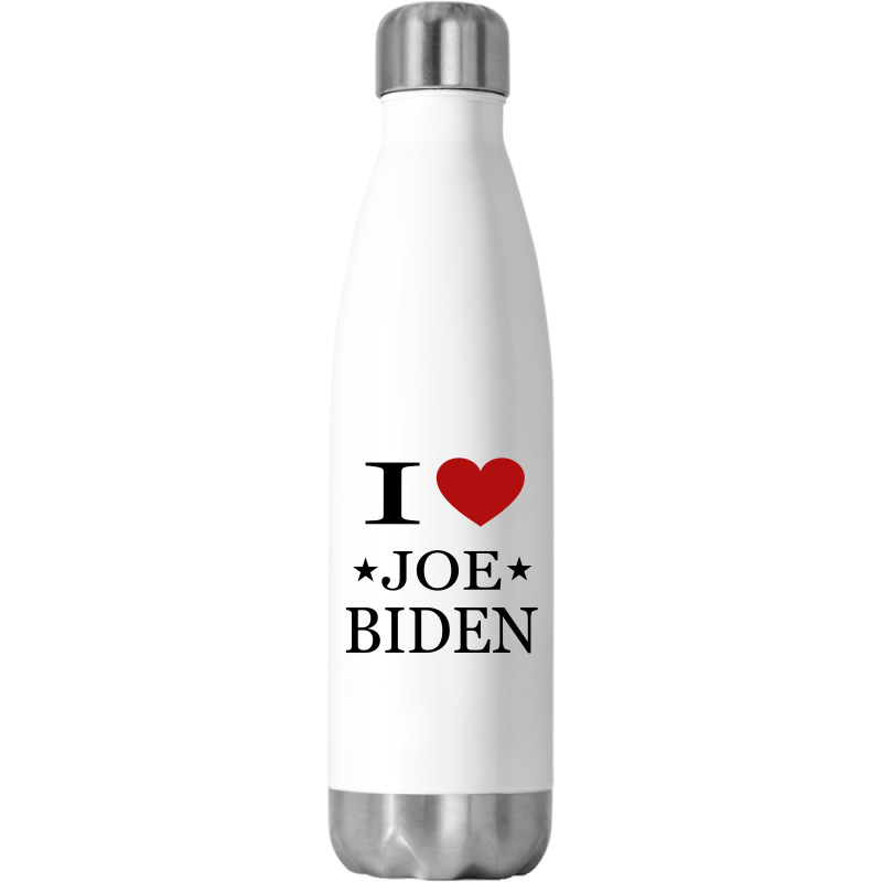 I Love Joe Biden Stainless Steel Water Bottle by ELEGANCE99 | Artistshot