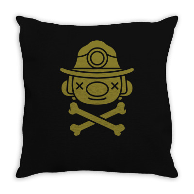 Spelunky   Miner Throw Pillow Designed By Mdk Art