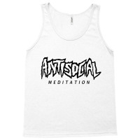 Antisocial Meditation Font [tw] Tank Top | Artistshot