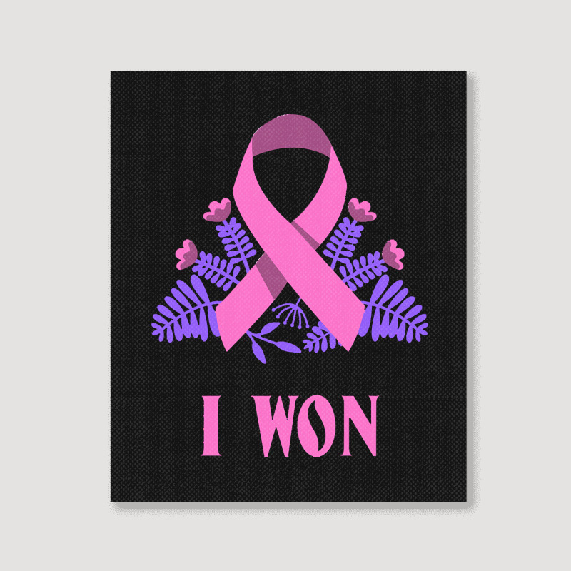 Breast Cancer Awareness Month T  Shirt Survivor Breast Cancer Awarenes Portrait Canvas Print | Artistshot