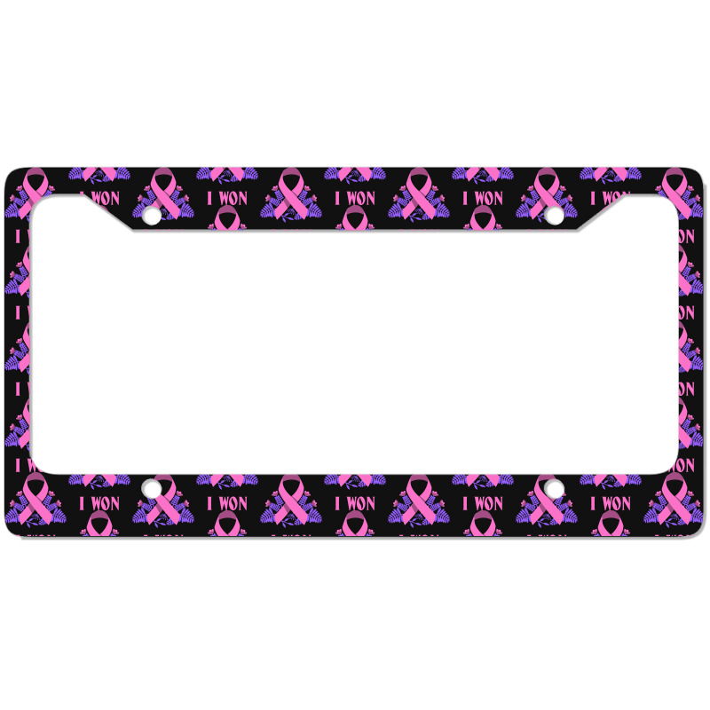 Breast Cancer Awareness Month T  Shirt Survivor Breast Cancer Awarenes License Plate Frame | Artistshot