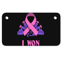 Breast Cancer Awareness Month T  Shirt Survivor Breast Cancer Awarenes Motorcycle License Plate | Artistshot