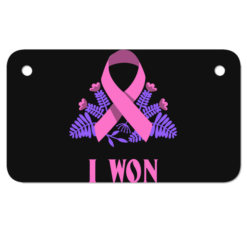 Breast Cancer Awareness Month T  Shirt Survivor Breast Cancer Awarenes Motorcycle License Plate | Artistshot