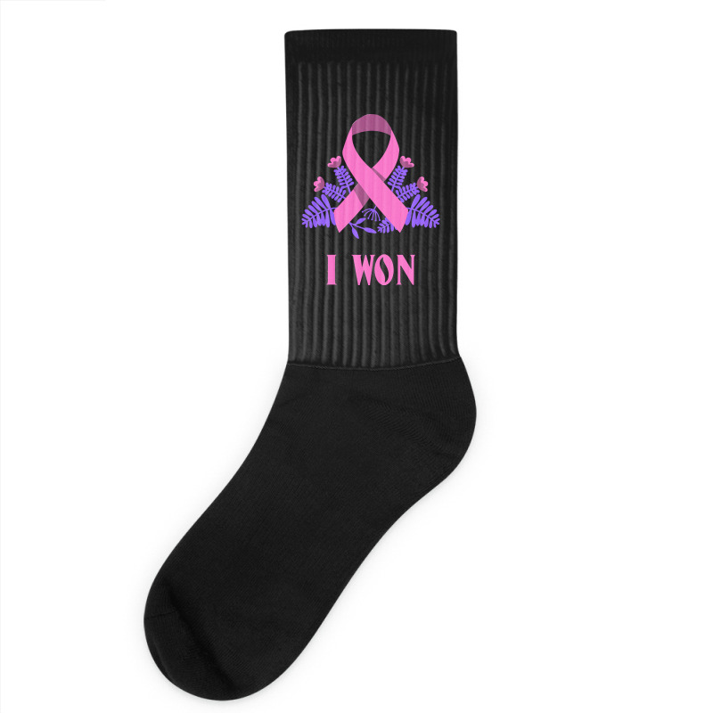 Breast Cancer Awareness Month T  Shirt Survivor Breast Cancer Awarenes Socks | Artistshot