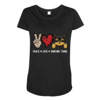 Peace Love Yorkshire Maternity Scoop Neck T-shirt | Artistshot