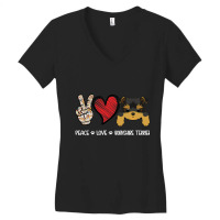 Peace Love Yorkshire Women's V-neck T-shirt | Artistshot