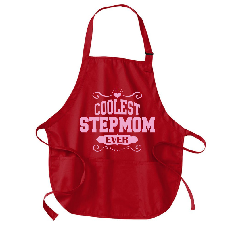 Coolest Stepmom Ever Medium-length Apron By Tshiart - Artistshot