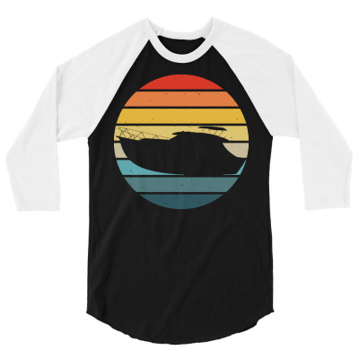 Boat T  Shirt Boat Trip Silhouette On A Distressed Retro Sunset Produc 3/4 Sleeve Shirt Designed By Palehulking