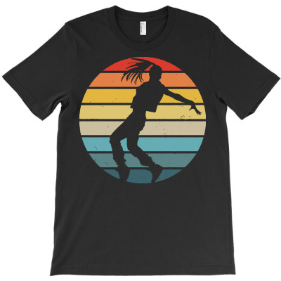 Break Dance Hip Hop T  Shirt Breakdance Dancer Silhouette On A Distres T-shirt Designed By Palehulking