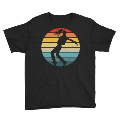 Break Dance Hip Hop T  Shirt Breakdance Dancer Silhouette On A Distres Youth Tee Designed By Palehulking