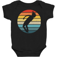 Break Dance Hip Hop T  Shirt Breakdance Dancer Silhouette On A Distres Baby Bodysuit | Artistshot